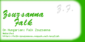 zsuzsanna falk business card